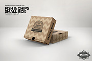 Small Fish and Chips Box Mockup, a Packaging Mockup by INCDesign (Thumbnail 3 of 6)