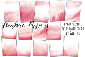 Watercolor ombre background, a Texture Graphic by swiejko