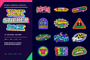 Retro Y2K stickers, patch labels, a Decorative Illustration by Vector Tradition (Thumbnail 3 of 3)