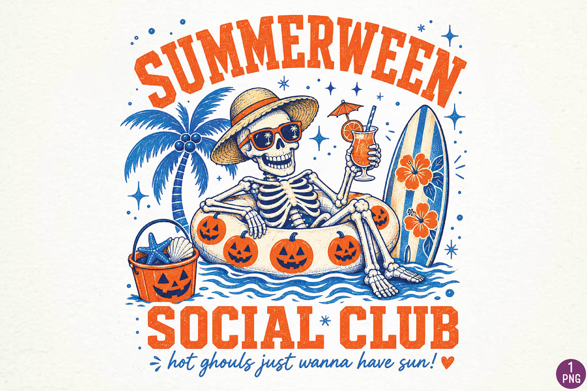 Summer Beach Sublimation Design, a Seasonal Illustration by DreamPrint404 (Photo 1 of 6)