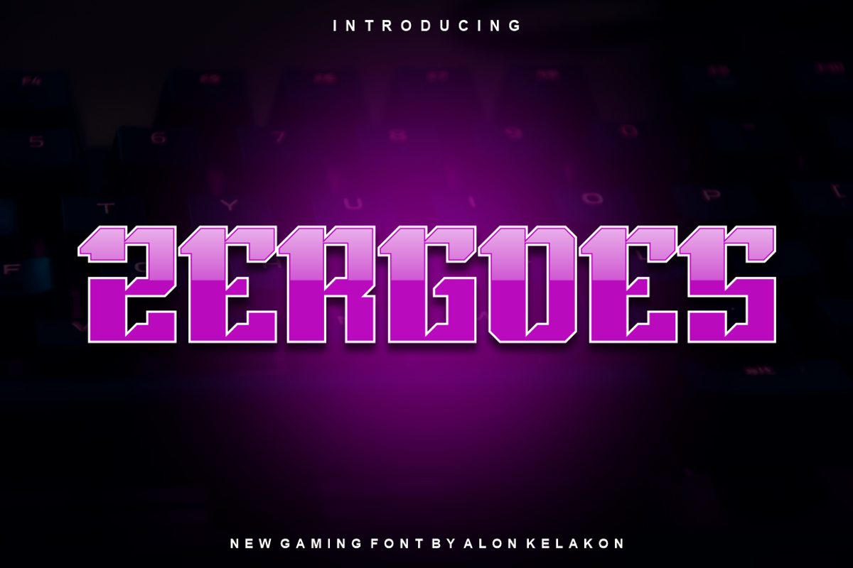 Zergoes Font, a Serif Font by alon kelakon (Photo 1 of 5)