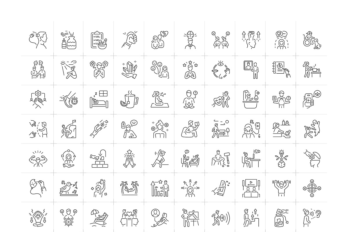 Coping Icon Set, an Outline Icon by Prosymbols (Photo 5 of 5)