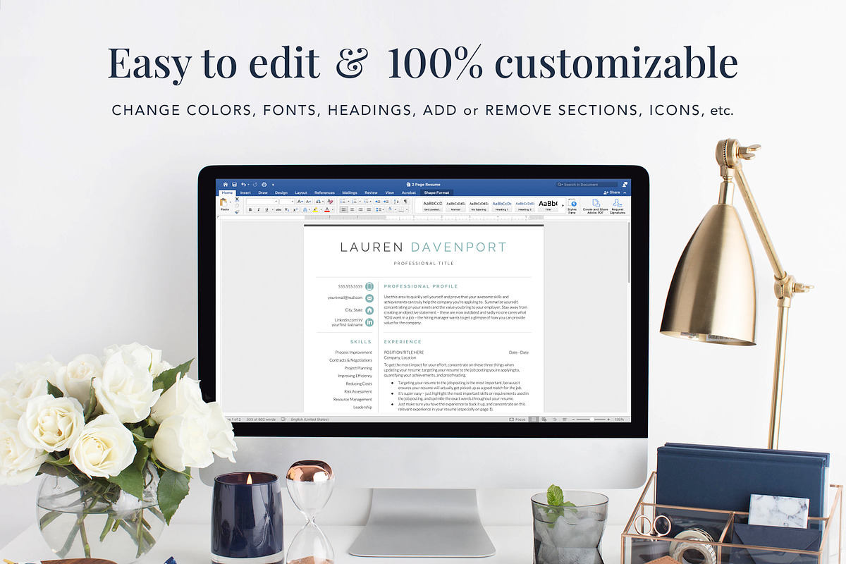 Marketing Resume Template for Google, a Resume Template by Get Landed (Photo 7 of 11)