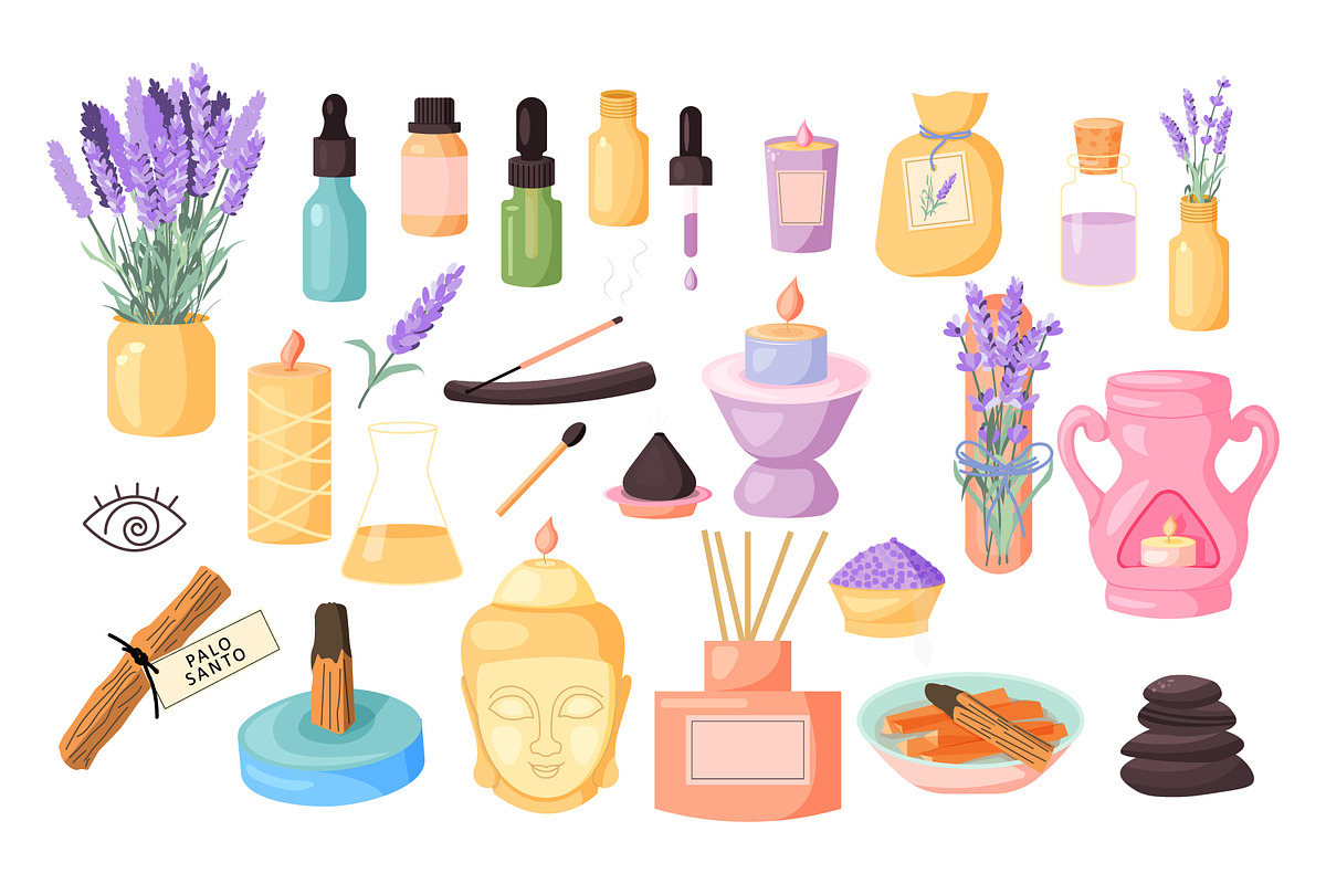 Aromatherapy lavender set, a Healthcare Illustration by Idressart (Photo 2 of 5)