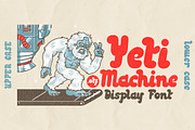 Yeti Machine Display Font, a Slab Serif Font by ILLWOOKIE (Thumbnail 1 of 2)