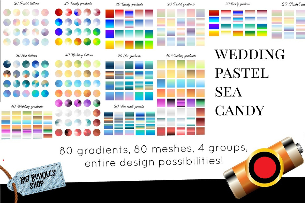 80 gradients and more, a Gradient Add-On by Big Bundles Shop (Photo 1 of 5)