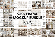 Ultimate 950+ Frame Mockup Bundle, a Household Mockup by Mockup Art Atelier (Thumbnail 2 of 47)