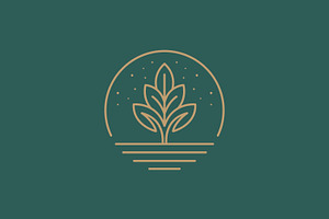 Botanical Plant Logo Circular, a Branding & Logo Template by Signatoro