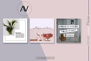 Home Sweet Home | Social Media Pack, a Social Media Template by Anastasia_avgr (Thumbnail 1 of 3)