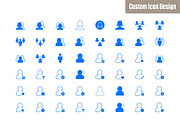 105 User Vector Icons, an Outline Icon by CustomIconDesign (Thumbnail 3 of 3)