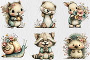 Summer Woodland Animals Clipart, a Seasonal Illustration by Rose Art (Thumbnail 3 of 6)