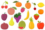 Fresh fruits. Kawaii, a Healthcare Illustration by Helen Sko (Thumbnail 2 of 4)
