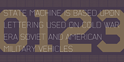 State Machine, a Sans Serif Font by Barnbrook Fonts (Thumbnail 1 of 5)