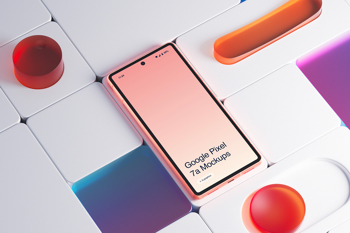 H-Mockups: Google Pixel 7a, an Android Mockup by ls.graphics (Photo 7 of 9)