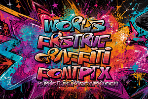 WorlFrsTrueGraffiFont