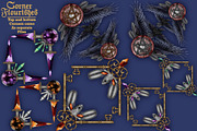 Crystal Magic, Dark clip art set., a Seasonal Illustration by Happy Sloth Graphics (Thumbnail 14 of 18)