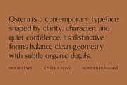 Ostera – Modern Humanist Typeface, a Sans Serif Font by Modikstype (Thumbnail 3 of 10)