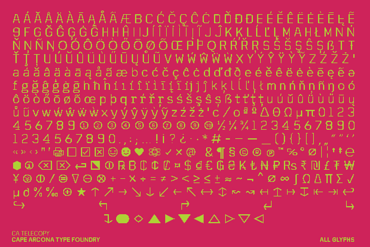 CA Telecopy C, a Sans Serif Font by Cape Arcona Type Foundry (Photo 13 of 15)
