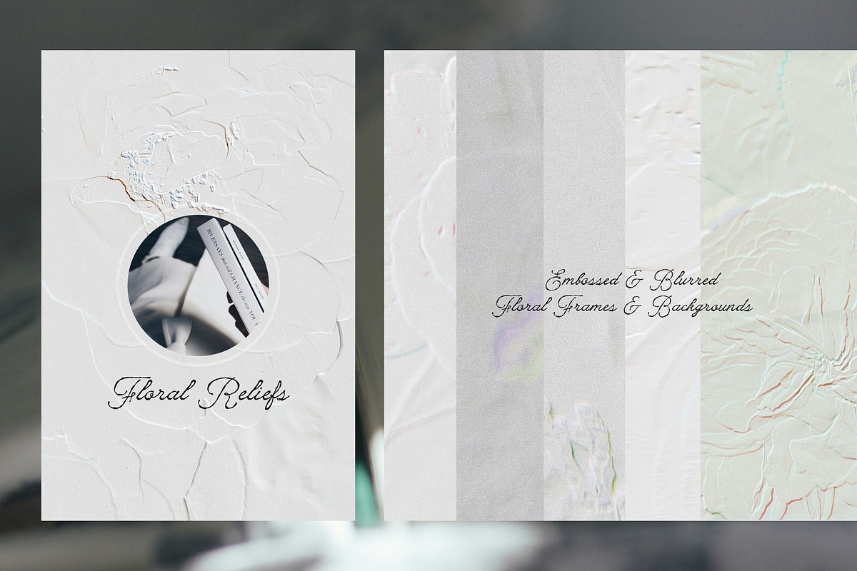 Embossed & Blurred Textures & Frames, a Background Graphic by PaperJamLab (Photo 1 of 10)