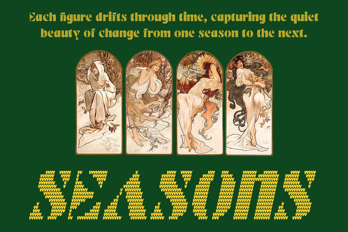 CS Aslan Knitted, a Sans Serif Font by Craft Supply Co. (Photo 5 of 8)