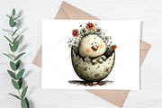 Whimsical Easter Chick Clipart PNG, a Seasonal Illustration by Canvas Craft (Thumbnail 6 of 7)