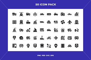Transport icons, an Outline Icon by Wencory