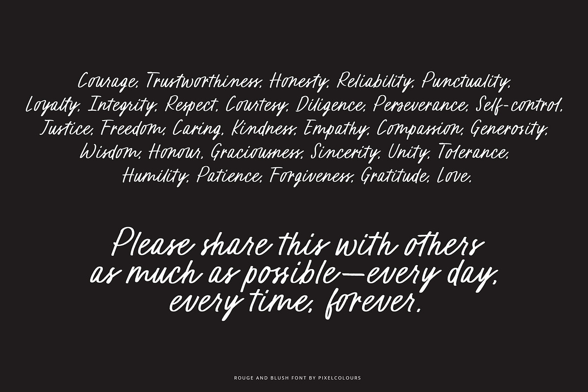 Script Font Duo Rouge +Blush, a Handwritten Font by pixelcolours (Photo 18 of 20)