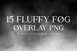 15 Fluffy Fog Overlay, an Object Graphic by Pitchlook.Studio