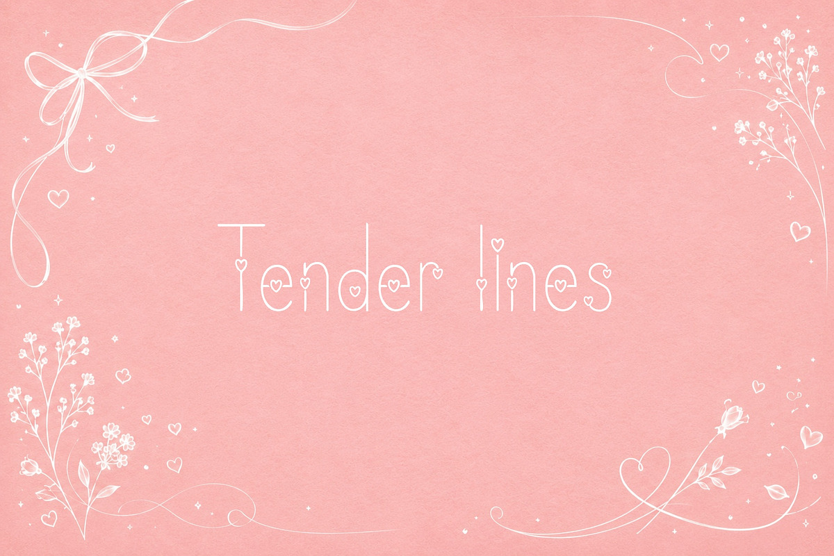 Valentineline Font, a Handwritten Font by Graphic Spirit (Photo 6 of 8)