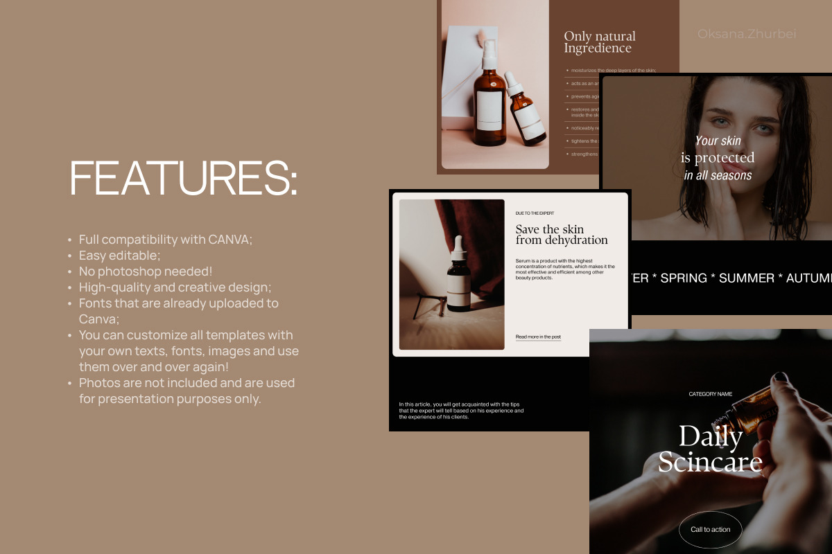 Modern Instagram feed templates, a Social Media Template by Make It Yours Lab. (Photo 6 of 10)