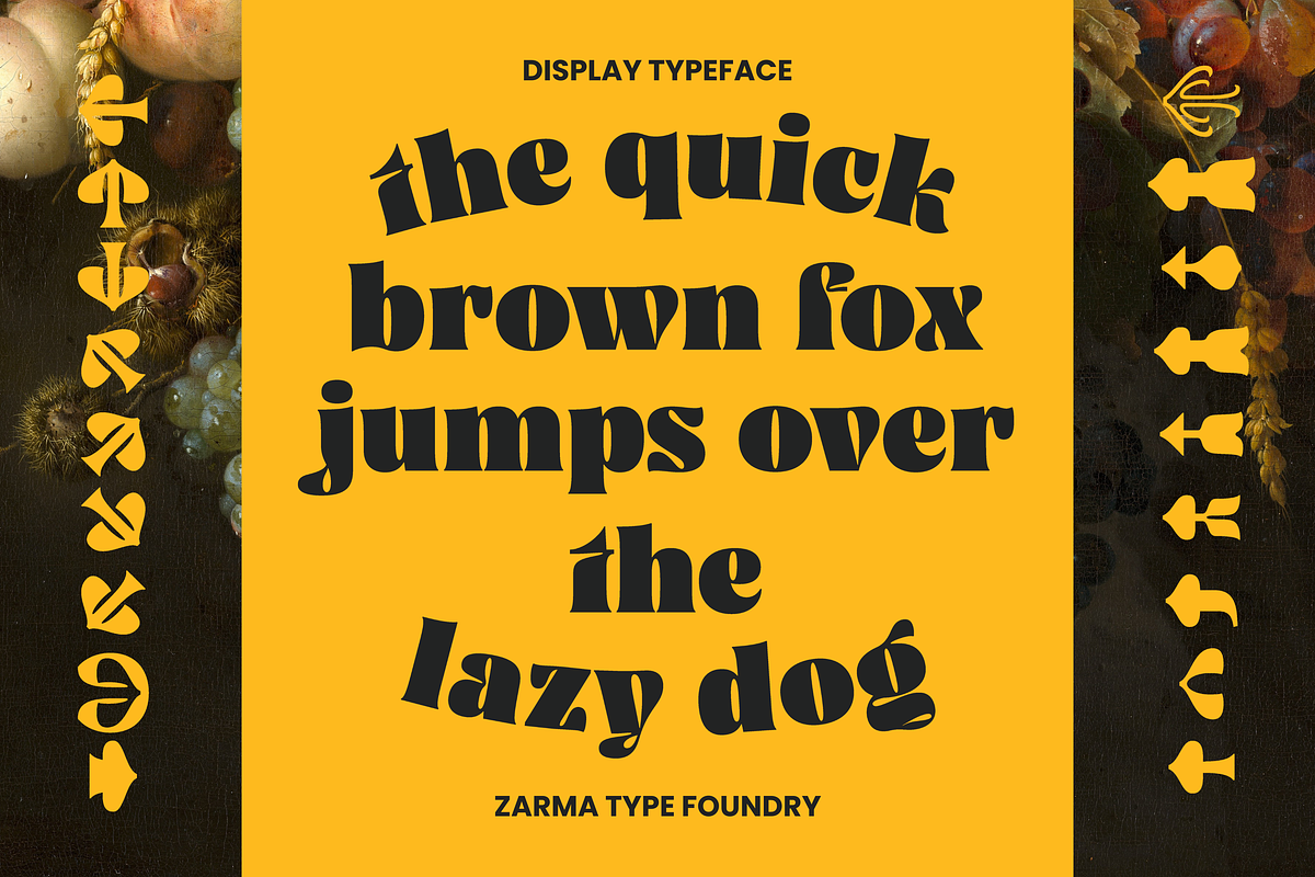 Ayuga - Psychedelic Font, a Serif Font by Zarma Type (Photo 10 of 14)