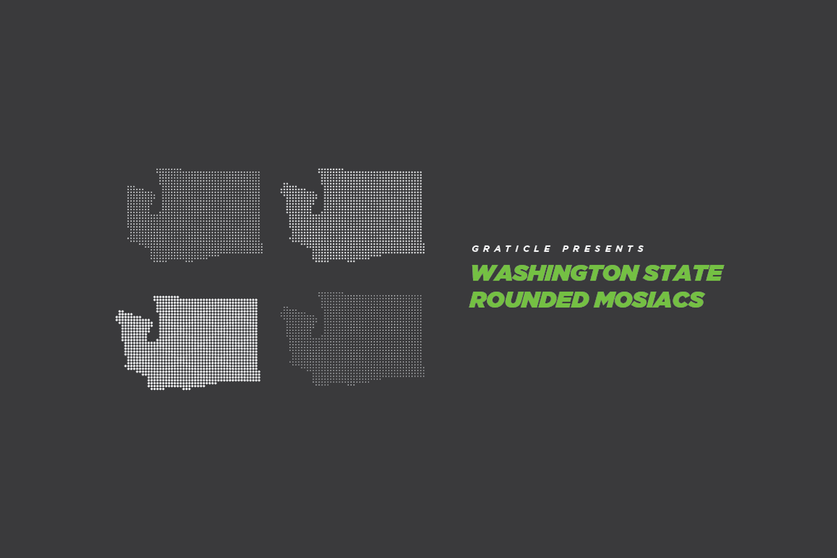 Washington State Mosiac Rounded, an Object Graphic by Graticle (Photo 2 of 2)