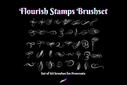 Procreate Calligraphy Flourish Stamp, a Brush Add-On by An Inkling Of Curry (Thumbnail 1 of 4)