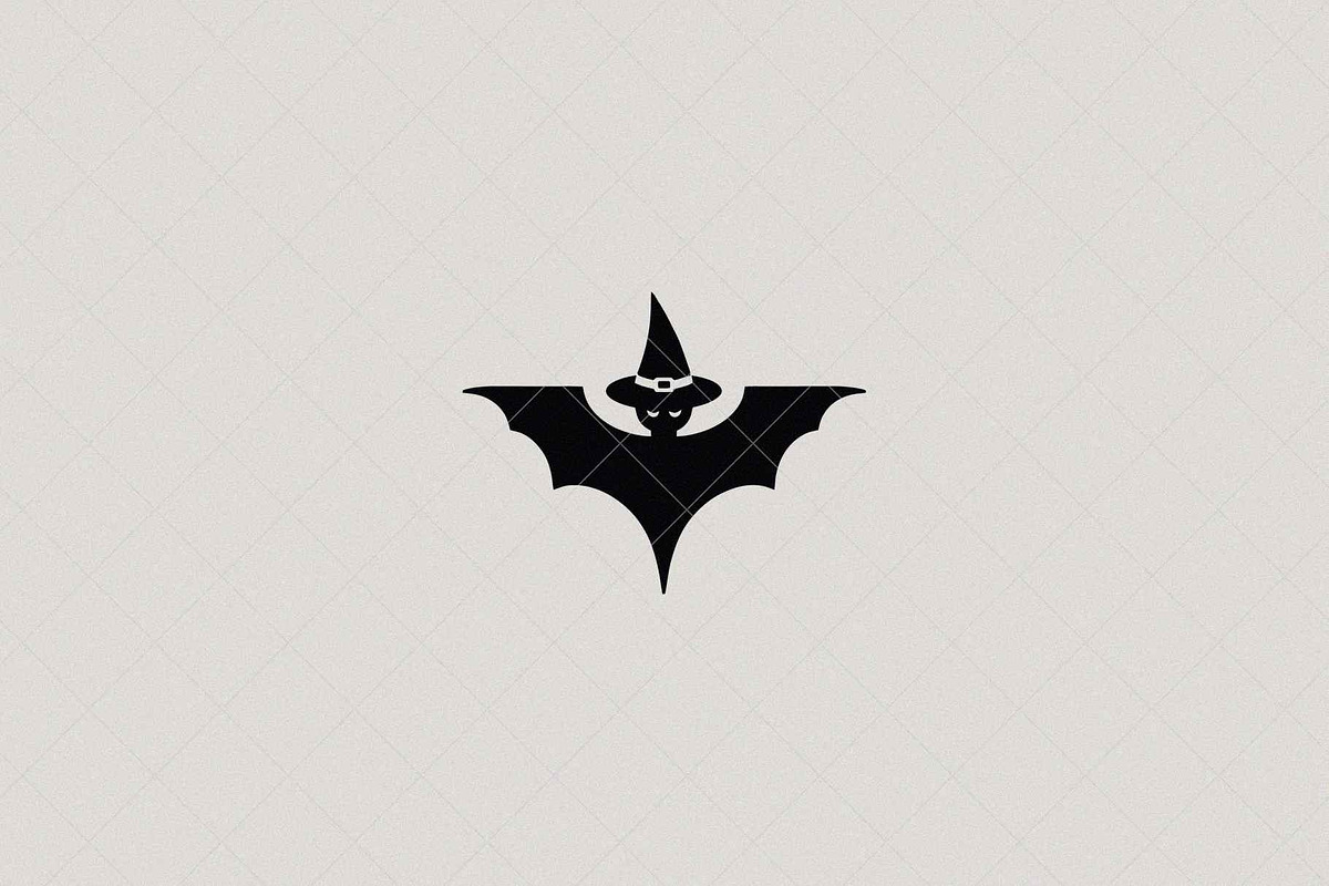 Bat Witch Icon, a Seasonal Illustration by Vectorium Studio (Photo 1 of 3)