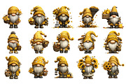Autumn Gnome PNG Clipart Bundle, a Seasonal Illustration by Nicolle's Colorful Art (Thumbnail 2 of 6)