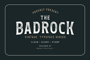 Badrock Vintage Typeface
