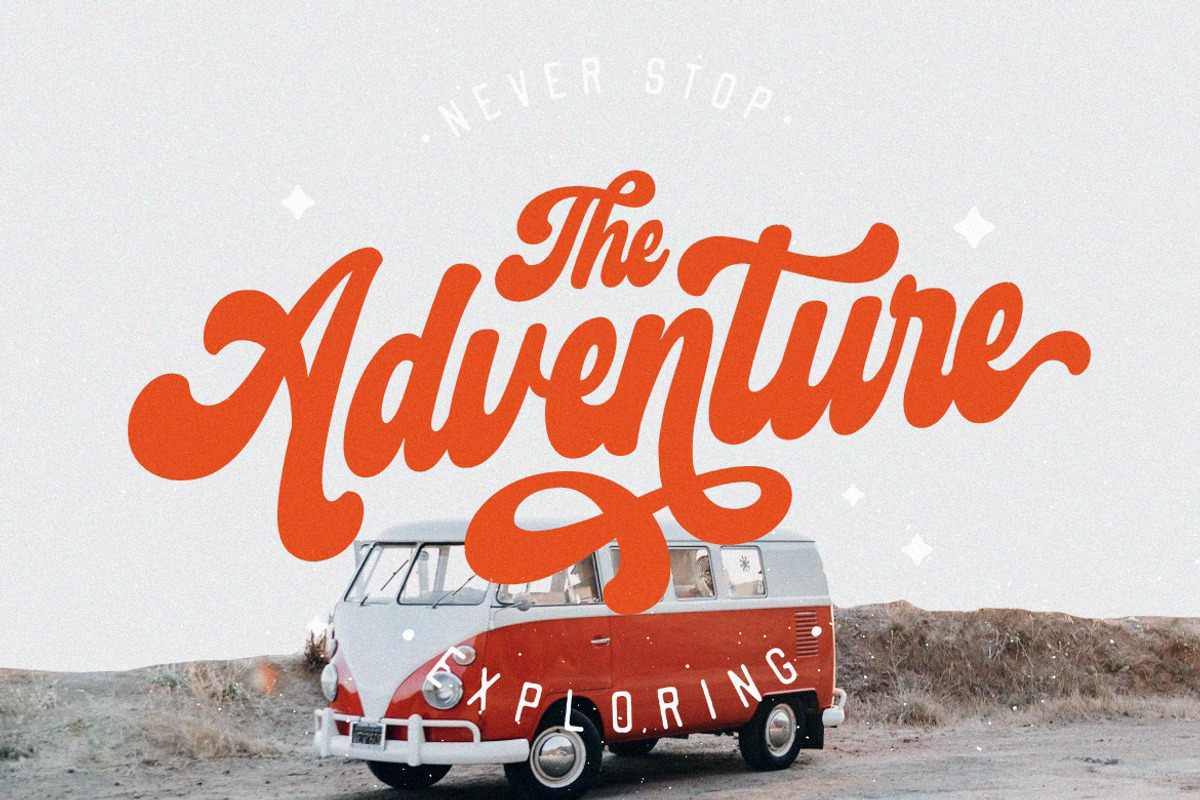 Retro Harmony Font, a Script Font by HansCo Studio (Photo 6 of 11)