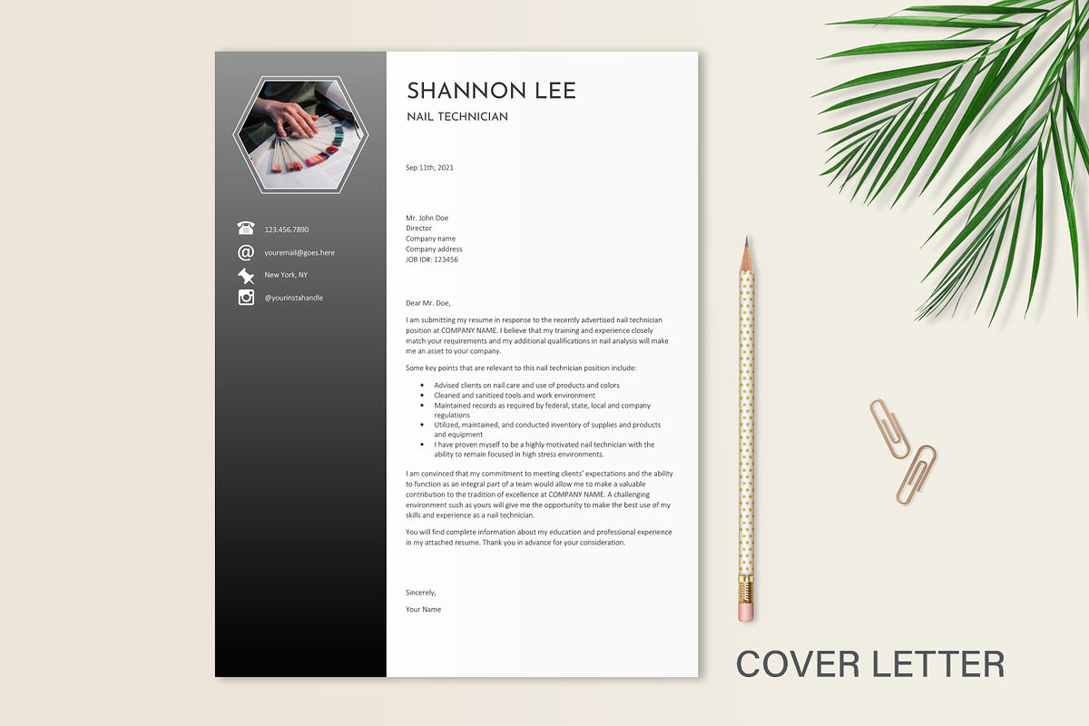 Nail Technician Resume Template, a Resume Template by Stanin Studio (Photo 5 of 10)