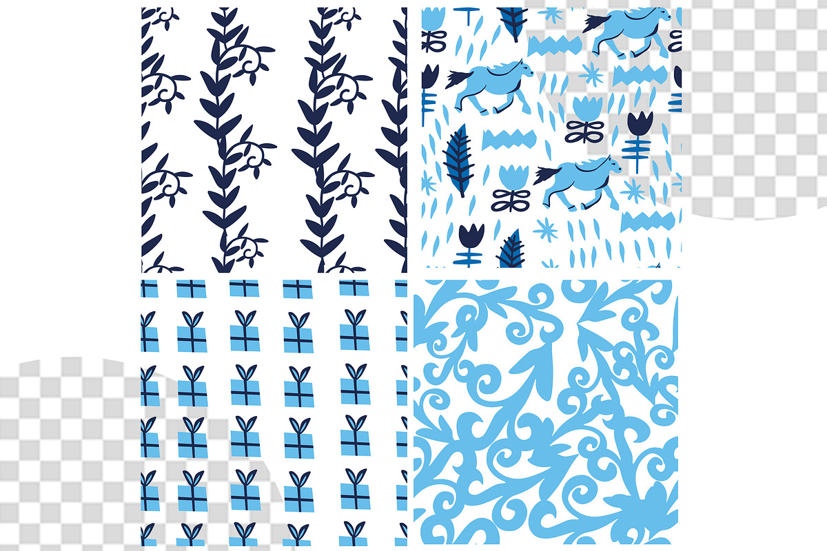 Christmas horse pattern svg, a Pattern Graphic by Lucyinyourheart (Photo 7 of 10)
