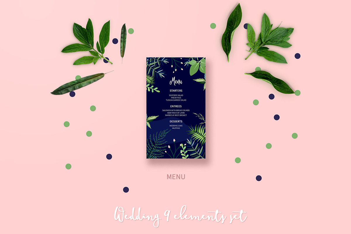 RomanticNight Wedding Invitation Set, an Invitation Template by land art (Photo 6 of 9)