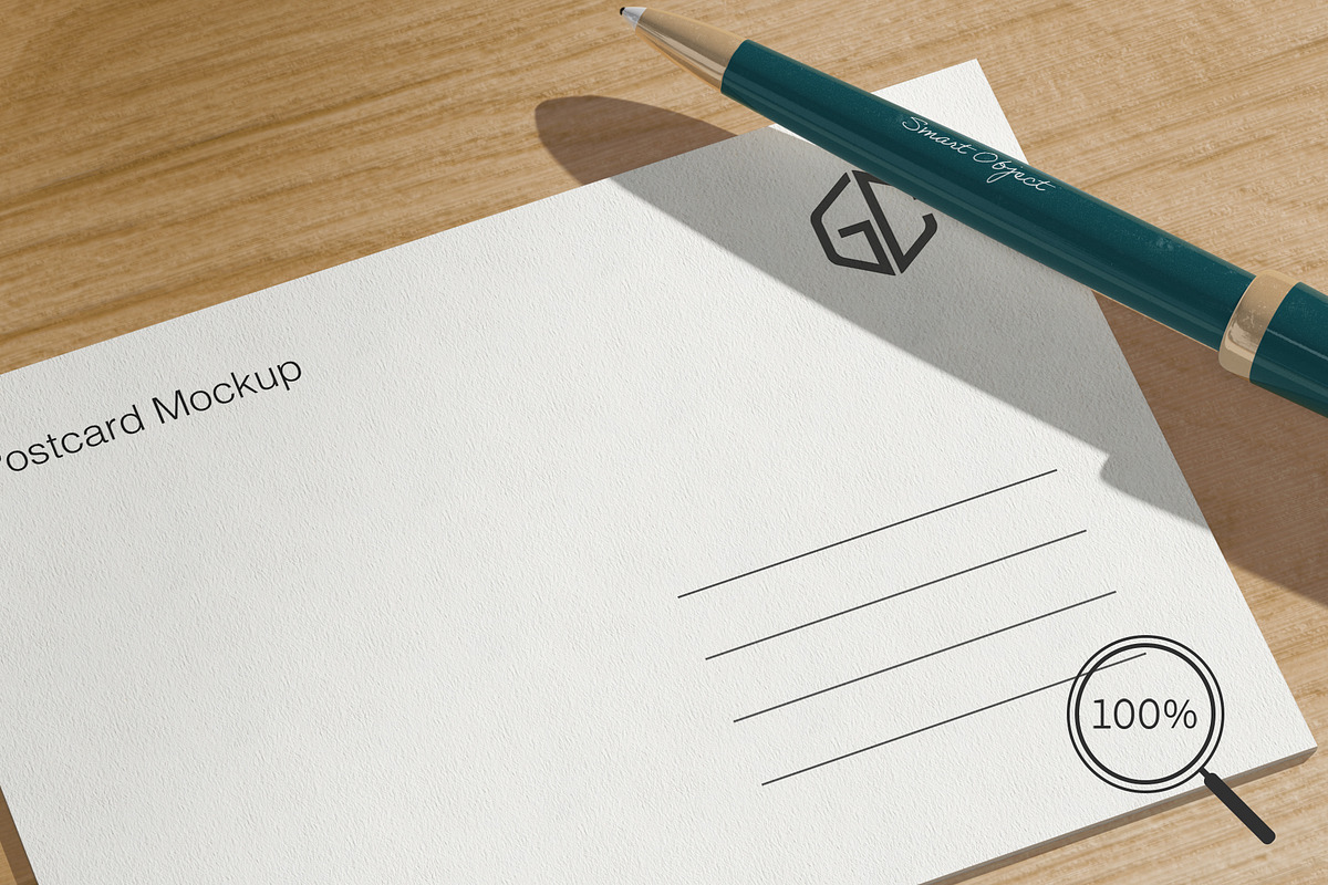 5x7 Inches Postcard and Pen Mockups, an Advertising Mockup by graphiccrew (Photo 10 of 10)