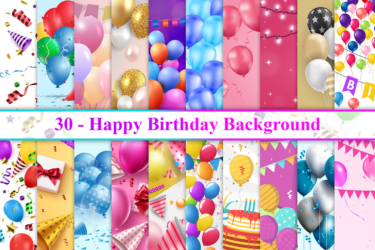Happy Birthday Background, a Background Graphic by Digital Studio (Photo 1 of 6)