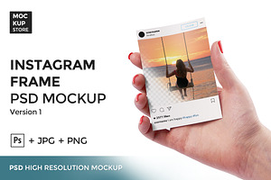 Instagram Frame in Hand version 1