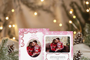 Photo Pink Bow Holiday Card, a Card Template by LucaTheme (Thumbnail 2 of 6)