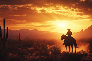 cowboy on horseback, a Photo by Pictures for you!!!!!!!!!