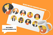 8 Flat User Avatar Icon Set, an Icon by YuskinKot (Thumbnail 2 of 4)