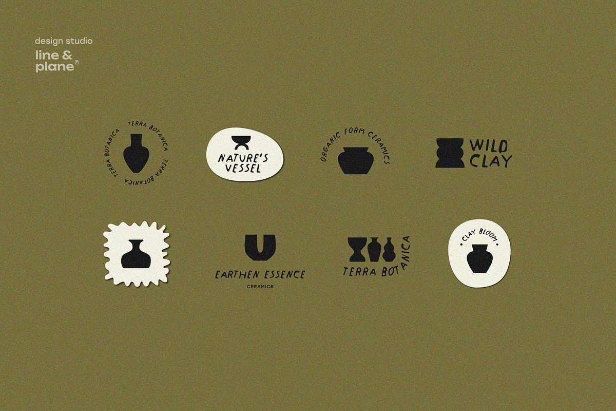 Vase Collection Shapes & Masks, an Object Graphic by line & plane (Photo 5 of 9)