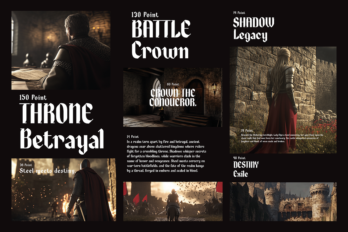 Dragonhelm - Medieval Typeface, a Serif Font by HipFonts (Photo 2 of 10)
