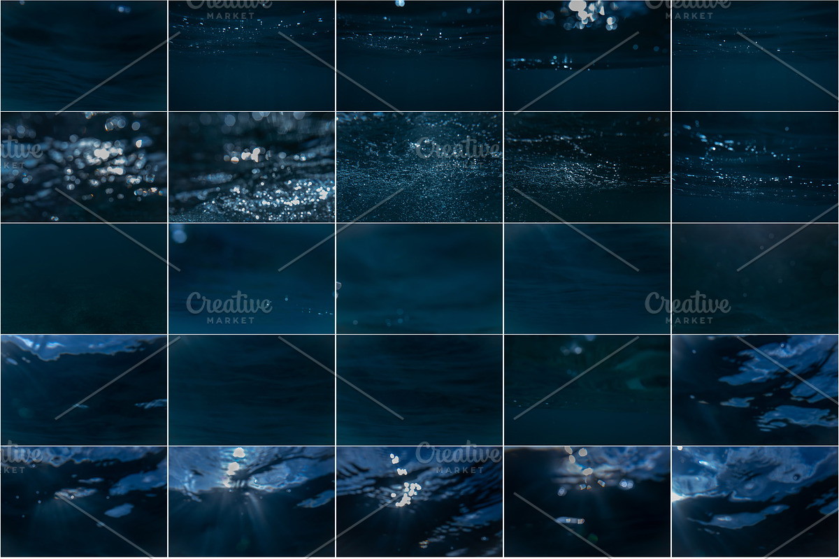 Blue Backgrounds Bundle - Underwater, an Abstract Photo by Sea & Light (Photo 5 of 11)