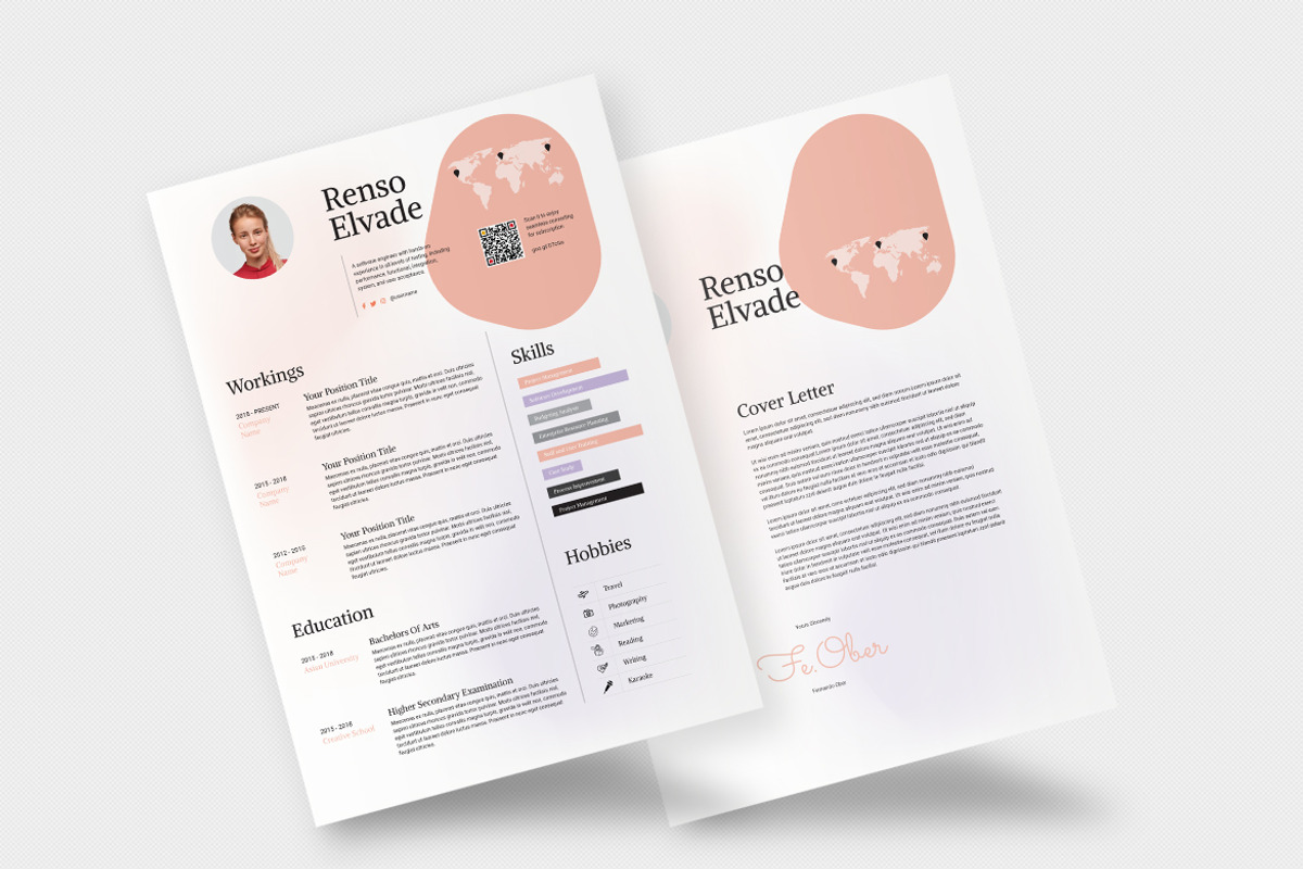 Business CV Template, a Resume Template by iDoodle Studio (Photo 4 of 4)